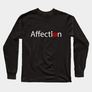 Affection artistic text design Long Sleeve T-Shirt